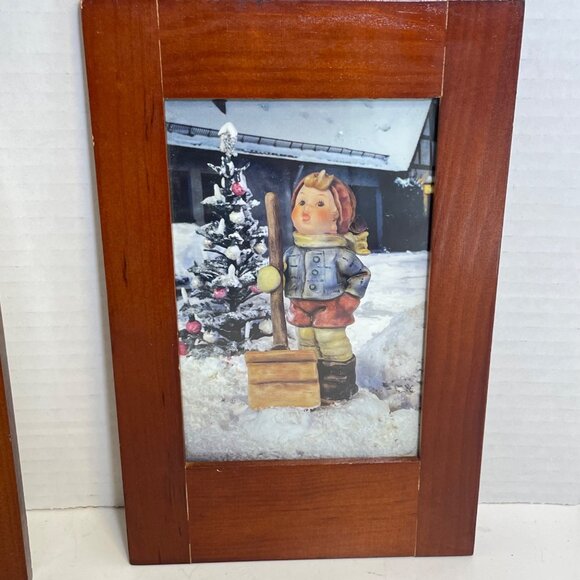 Unique Vintage Hummel-Inspired Wall Art Frames with Children Scenes in handmade - Picture 8 of 10